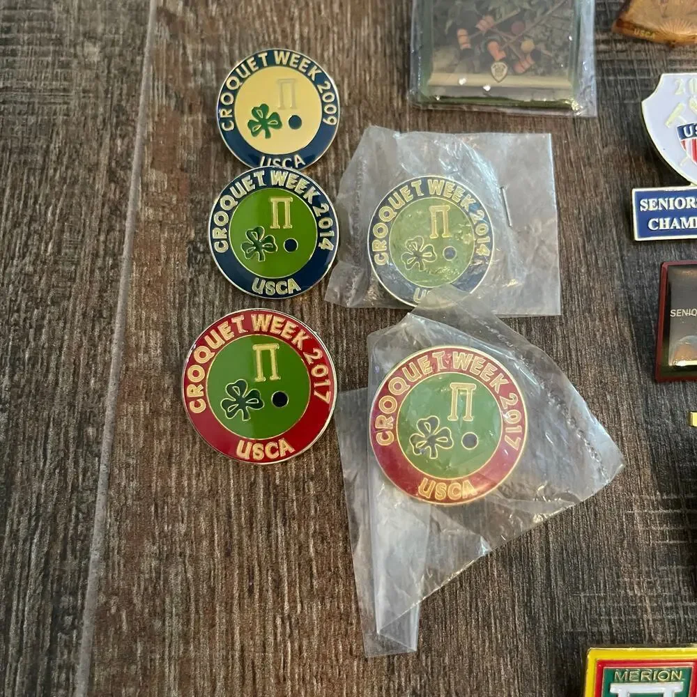 Cricket Collection of 15 Lapel/Hat Pins Brooch Championships